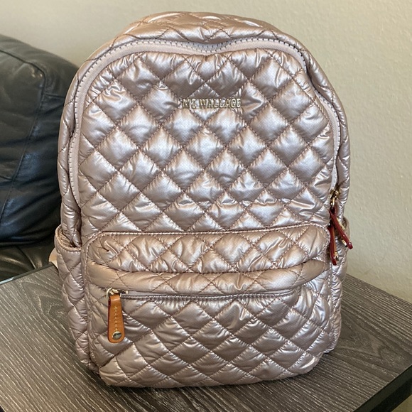 MZ Wallace Handbags - MZ Wallace City Backpack in Rare Rose Gold